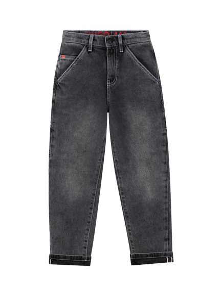 HUGO Kids' Five Pocket Jeans, Denim Black, Denim Black