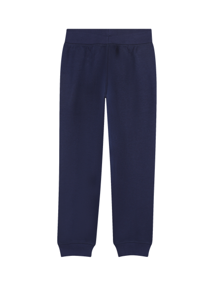 HUGO Kids' Cotton Blend Drawstring Joggers, Navy - view 2, Navy