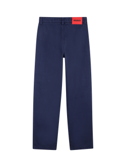 HUGO BOSS Kids' Straight Cargo Trousers, Navy - view 2, Navy