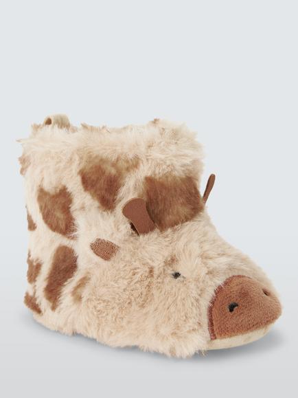 John Lewis Baby Giraffe Booties, Multi, Multi