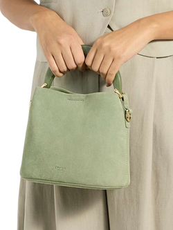 Dune London Dharla Suede Grab Bag - view 2, Sage