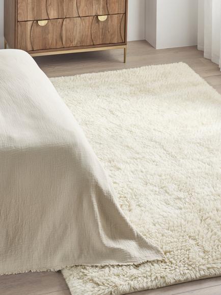 John Lewis Shaggy Rug, Ivory - view 2, Ivory