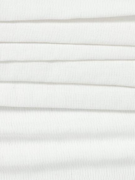 John Lewis Textured Geometric Slot Top Sheer Panel, Warm White - view 2, Warm White