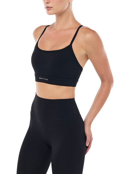 P.E Nation Signature Sports Bra, Black - view 2, Black