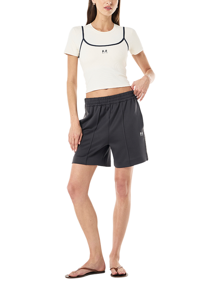 P.E Nation Forward Double Layer T-Shirt, White, White