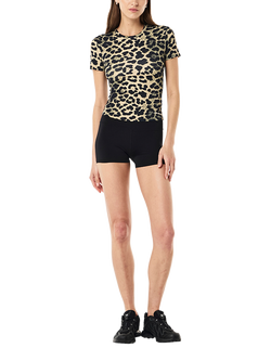 P.E Nation Foundation Leopard Print T-Shirt, Brown Multi, Brown Multi