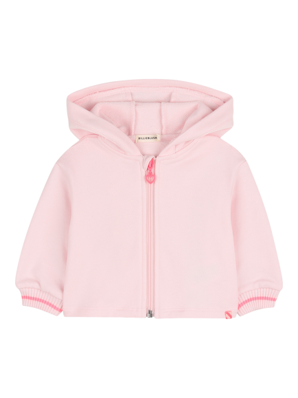 Billieblush Baby Zipped Hooded Cardigan, Pale Pink, Pale Pink