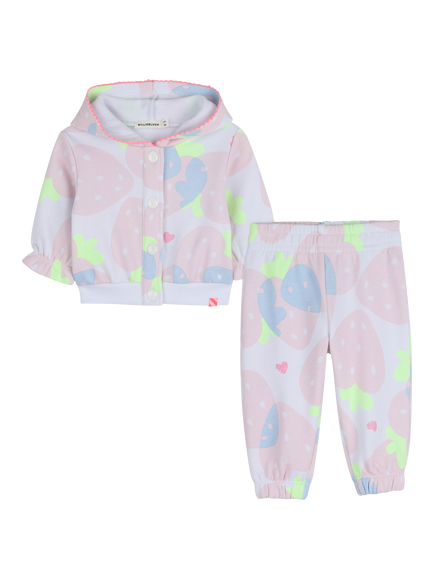 Billieblush Baby Fleece Jogger Tracksuit Set, Multi, Multi