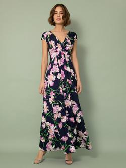 Alie Street Petite Sophia Midnight Blossom Maxi Dress, Midnight Blossom, Midnight Blossom