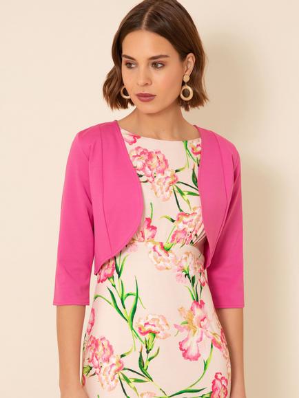 Alie Street Freya Open Neck Bolero, Candy Pink, Candy Pink