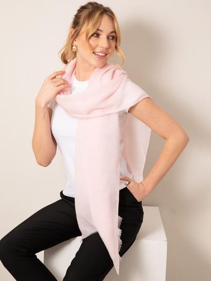 Alie Street Aurielle Wool Rich Scarf, Soft Pink