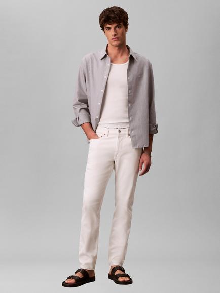 Calvin Klein Straight Fit Jeans, Chalk White, Chalk White