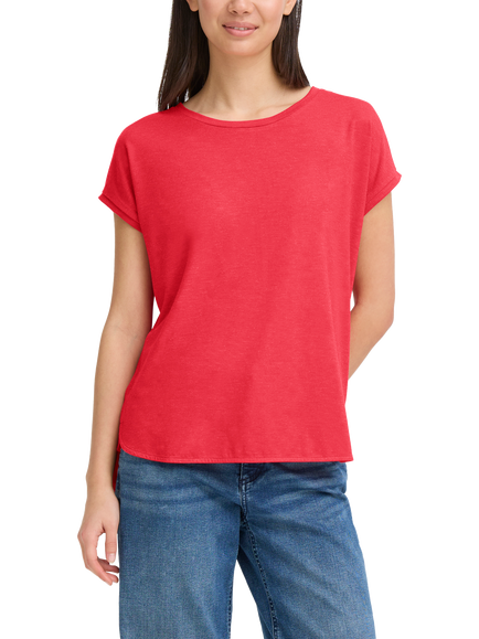 ICHI Rebel Round Neck T-Shirt, Teaberry