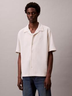 Calvin Klein Short Sleeve Cotton Pique Polo Shirt, Tofu, Tofu