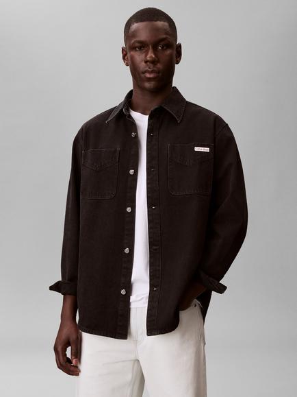 Calvin Klein 90's Denim Overshirt, Black Stone - view 2, Jackson Black Stone