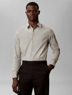 Calvin Klein Slim Stretch Shirt, Shadow - view 2, Shadow