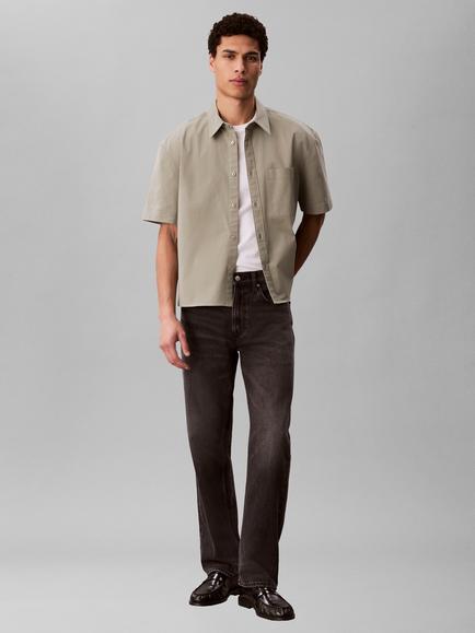 Calvin Klein Cotton Regular Fit Woven Shirt, Shadow, Shadow