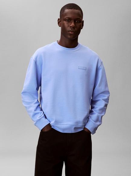 Calvin Klein Cotton Terry Jumper, Blue Descent - view 2, Blue Descent