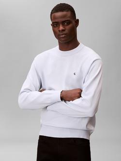 Calvin Klein Relaxed Cotton Jumper, Plein Air - view 2, Plein Air