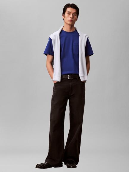 Calvin Klein Chest Pocket T-Shirt - view 2, Blue Majesty