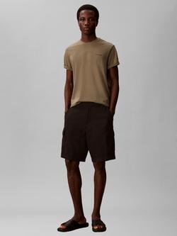 Calvin Klein Crew Neck Cotton T-Shirt, Dusty Olive, Dusty Olive