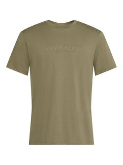 Calvin Klein Crew Neck Cotton T-Shirt, Deep Lichen Green, Deep Lichen Green