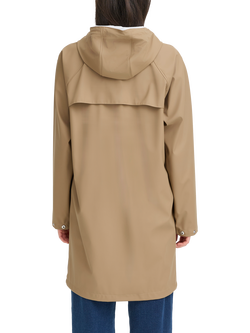 ICHI Tazi Straight Rain Coat, Sepia Tint - view 2, Sepia Tint
