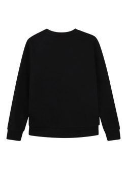 HUGO BOSS Kids' Crew Neck Logo Print Sweatshirt, Black - view 2, Black