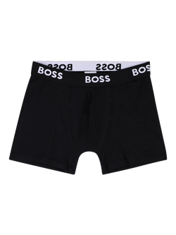 HUGO BOSS Kids' Cotton Blend Logo Trunks, Pack of 3, Black/Multi - view 2, Black/Multi