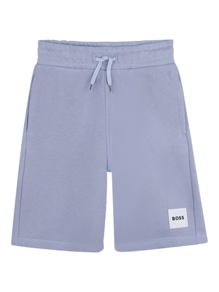 BOSS Kids' Drawstring Bermuda Jogging Shorts, Medium Grey
