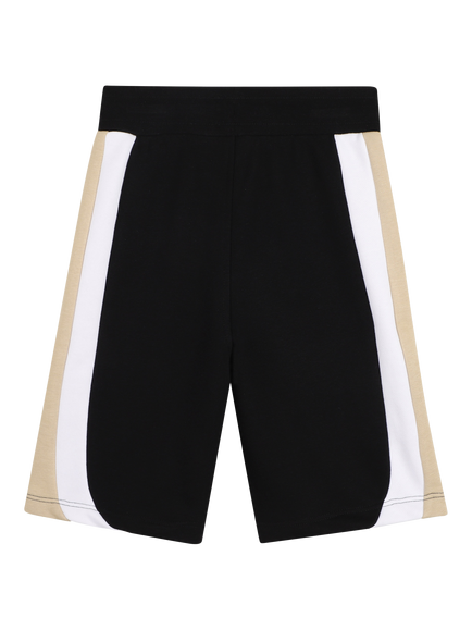 BOSS Kids' Sport Stripes Shorts, Black - view 2, Black