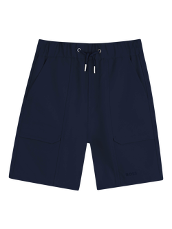 HUGO BOSS Kids' Drawstring Bermuda Shorts, Navy, Navy