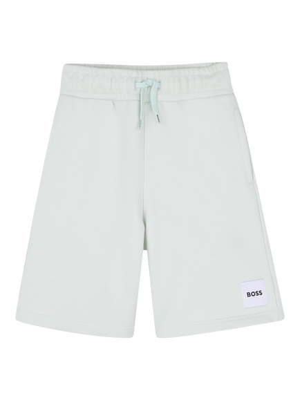BOSS Kids' Drawstring Bermuda Jogging Shorts, Sprout Green