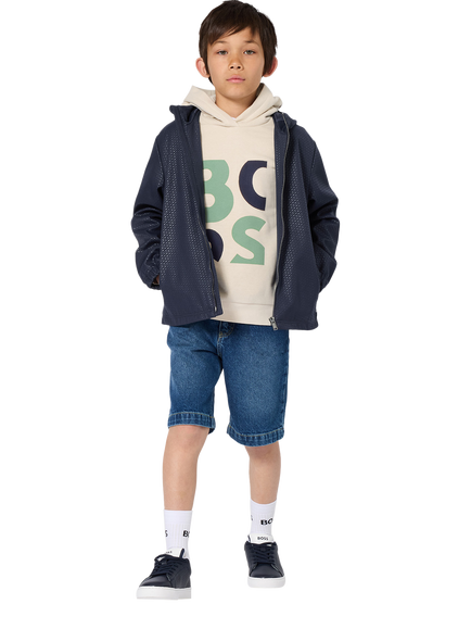 BOSS Kids' Four Pocket Shorts, Denim Blue, Denim Blue