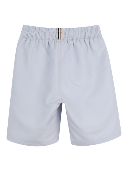 HUGO BOSS Kids' Drawstring Swim Shorts, Pale Blue - view 2, Pale Blue