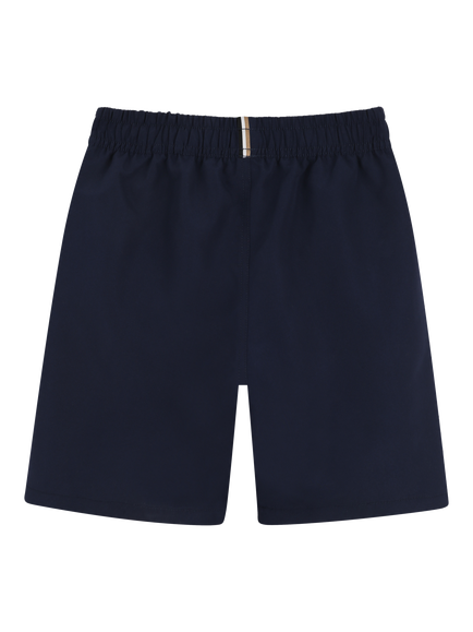 HUGO BOSS Kids' Drawstring Swim Shorts, Navy - view 2, Navy