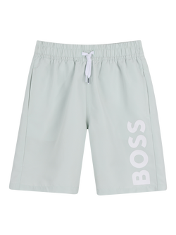HUGO BOSS Kids' Drawstring Swim Shorts, Sprout Green, Sprout Green