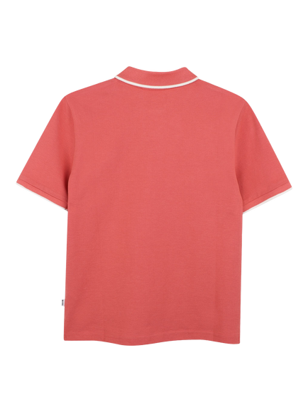 BOSS Kids' Short Sleeve Polo Shirt - view 2, Rasberry