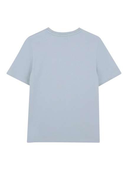 BOSS Kids' Short Sleeve Logo Print T-Shirt, Pale Blue - view 2, Pale Blue
