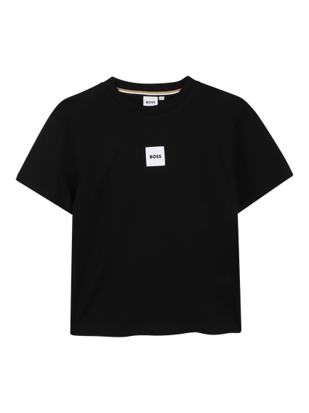 BOSS Kids' Relaxed Fit T-Shirt, Black