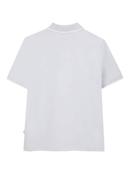 BOSS Kids' Short Sleeve Polo Shirt, Pale Blue - view 2, Pale Blue