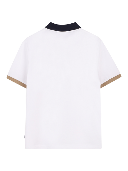 BOSS Kids' Short Sleeve Polo Shirt, White - view 2, White