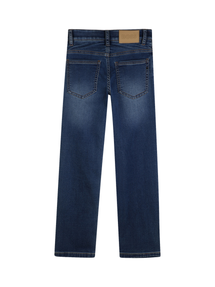 BOSS Kids' Classic Denim Trousers, Denim Blue - view 2, Denim Blue