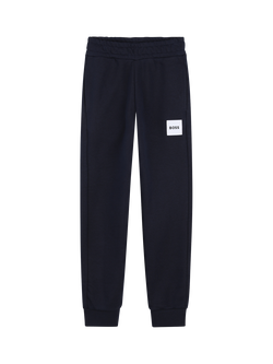 HUGO BOSS Kids' Cotton Blend Jogging Bottoms, Navy