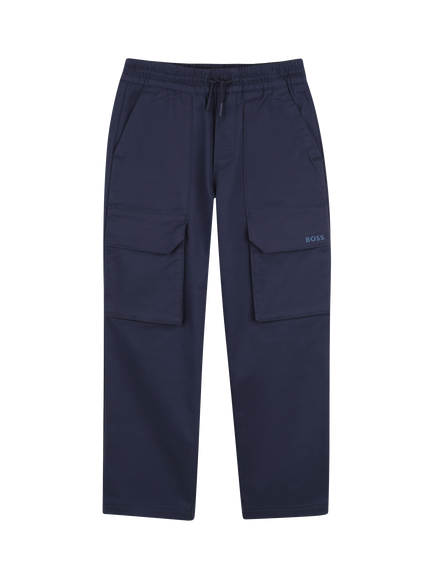BOSS Kids' Cargo Joggers, Navy, Navy