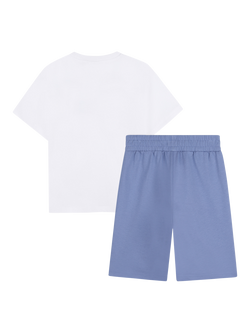 BOSS Kids' T-Shirt and Shorts Set, White - view 2, White