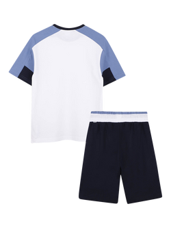 BOSS Kids' T-Shirt and Bermuda Shorts, Navy - view 2, Navy