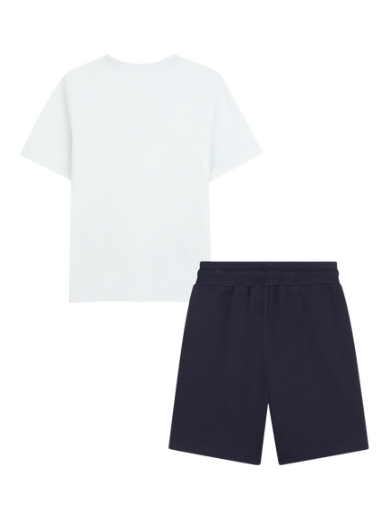 BOSS Kids' Logo T-Shirt and Shorts Set, Sprout Green - view 2, Sprout Green