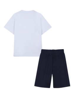BOSS Kids' Graphic T-Shirt and Bermuda Shorts Set, Pale Blue - view 2, Pale Blue