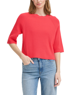 ICHI Boston 3/4 Sleeve Jumper, Teaberry, Teaberry